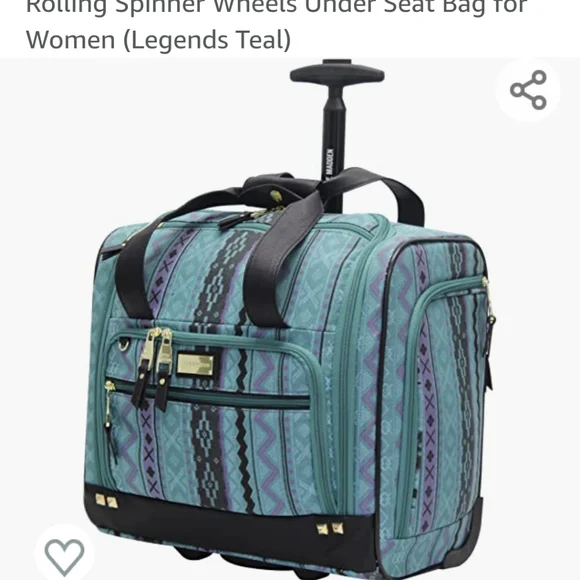 Steve Madden Designer 15 Inch Carry on Suitcase- Small Weekender Overnig… - Picture 2 of 11